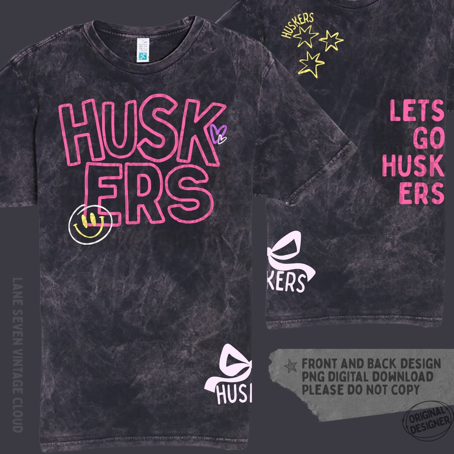 Huskers Doodle | Digital Design | PNG | Sublimation | Shirt Design | Trending | Original Designer