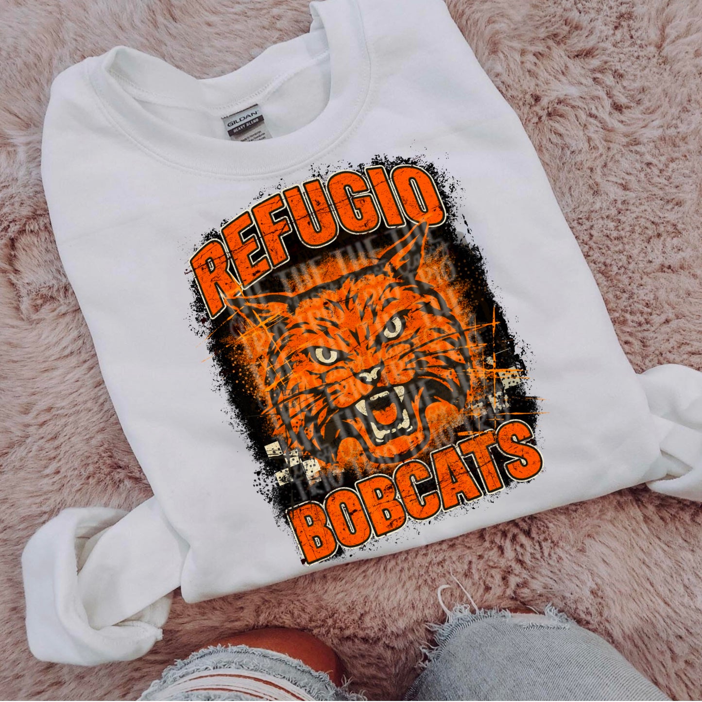 Refugio Bobcats Grudge | Digital Design | PNG | Original Designer | Retro | Shirt Design | Trend | Vintage Chalk Distressed | School Mascot