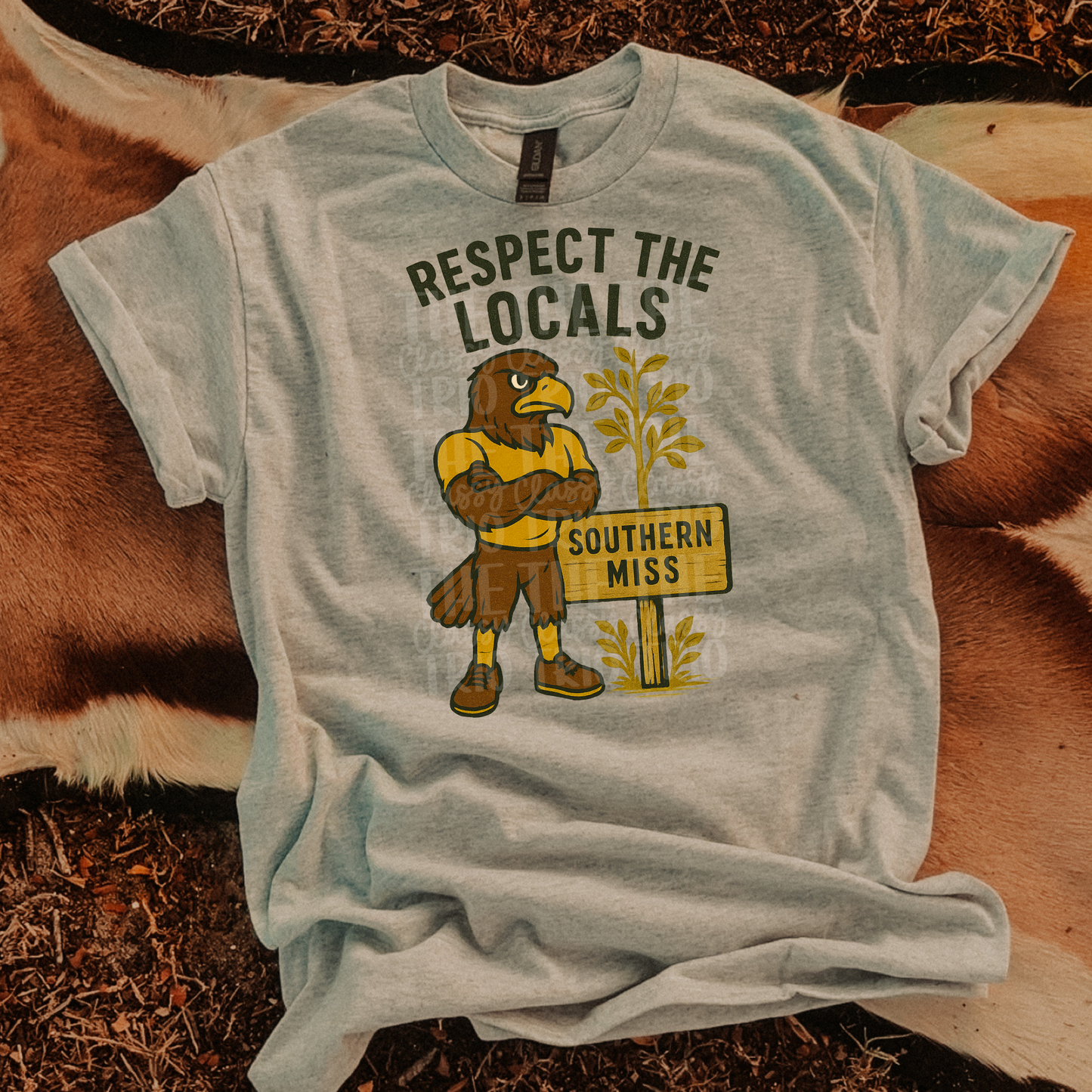 Respect the Locals | Digital Design | PNG | Sublimation | Southern Mississippi | Retro | Shirt Design | Trend | Vintage Chalk Distressed