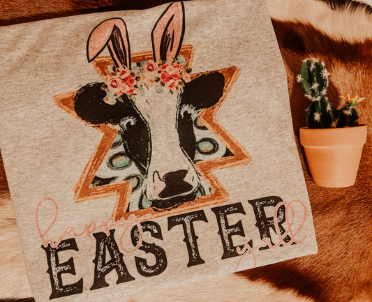 Happy Easter Y’all - Cow