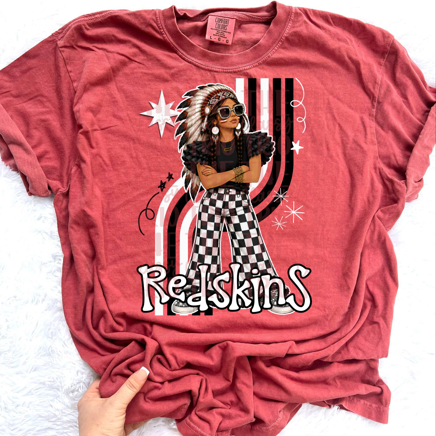 Redskin Retro Mascot PNG | Trendy Design School Shirt, Teacher, School Spirit Digital