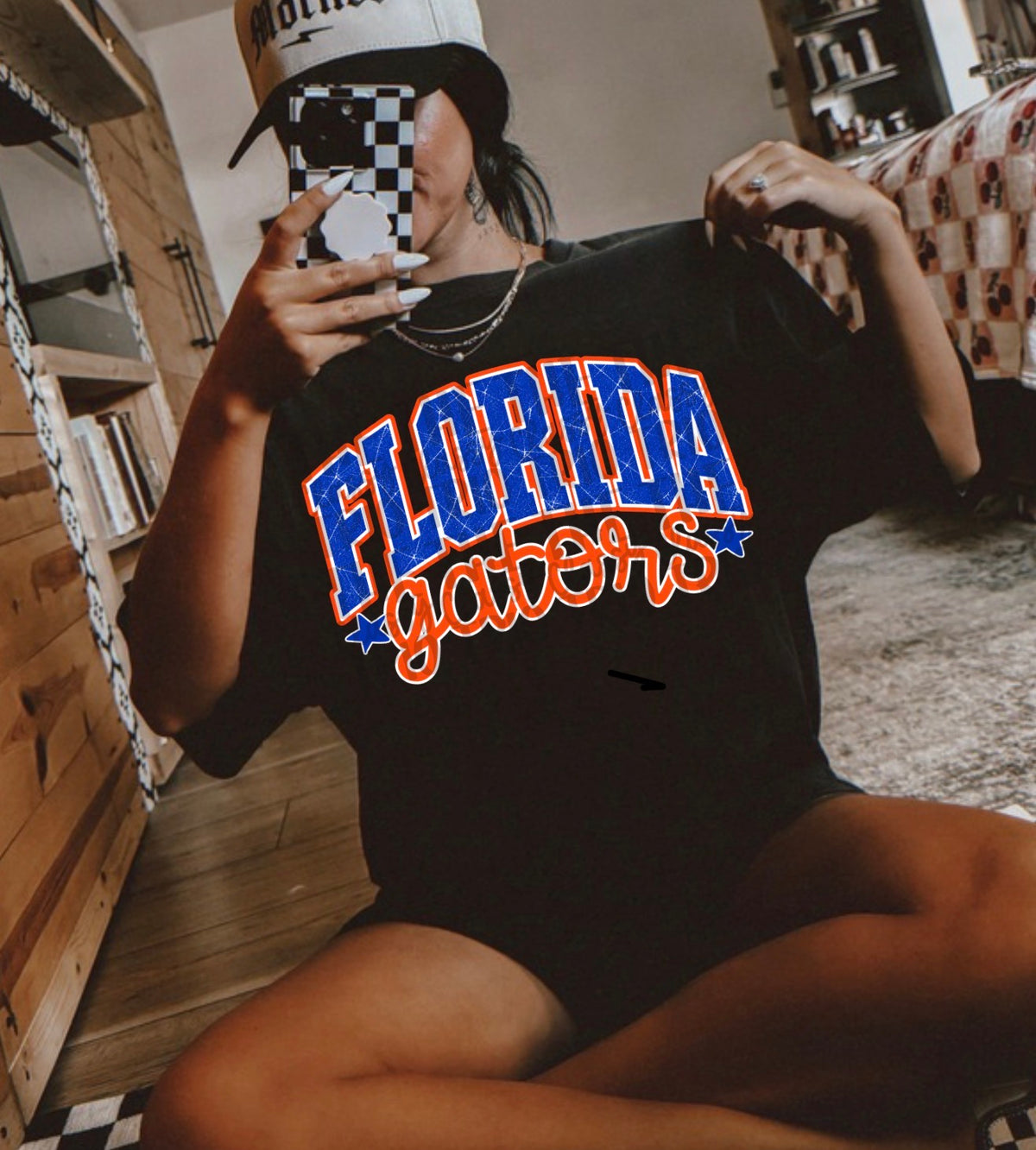 Florida Distress Varsity Look, School Spirit Wear, PNG Digital Design,, Football (Digital Only)