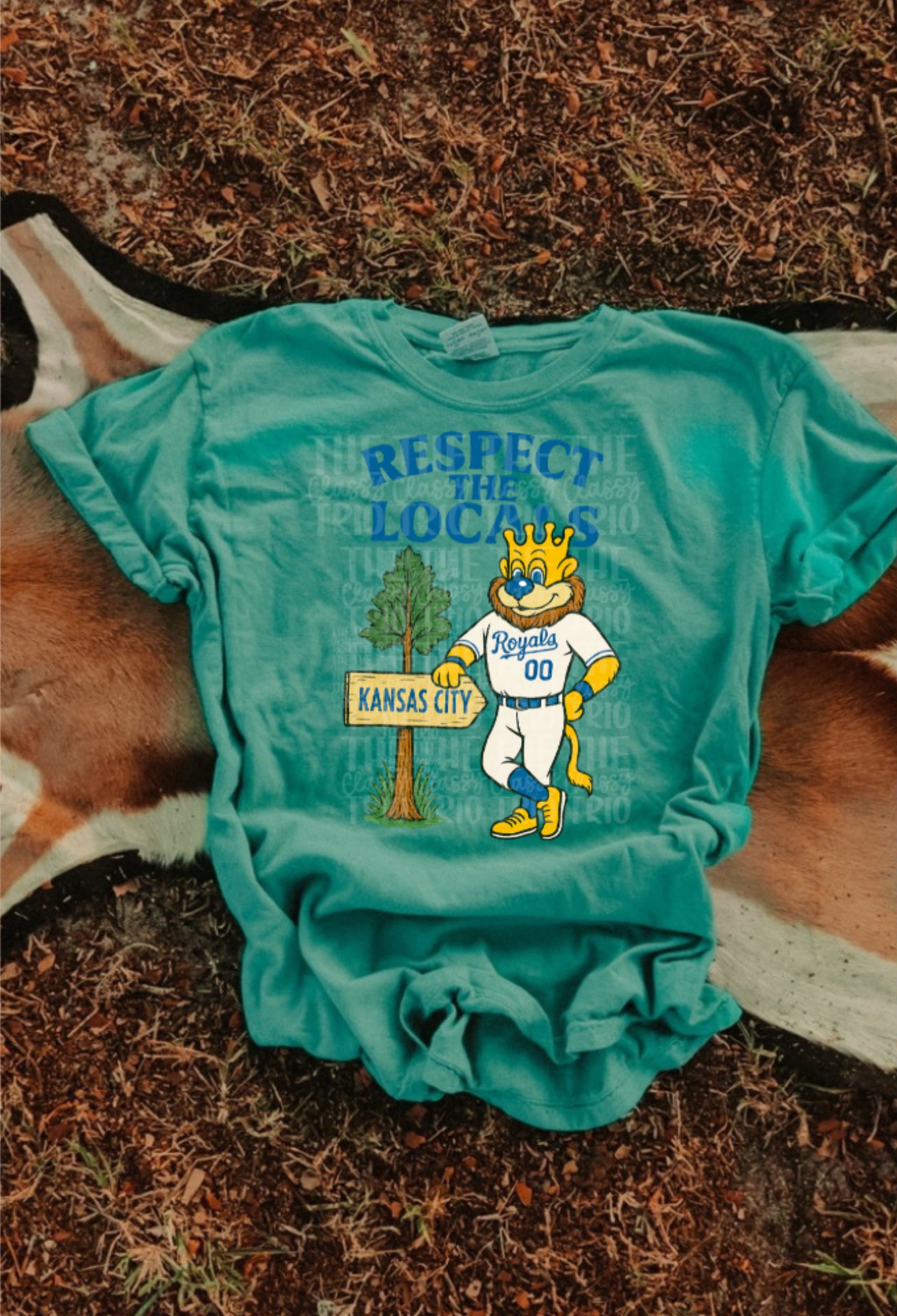 Respect the Locals | Digital Design | PNG | Sublimation | Royals | Retro | Shirt Design | Trend | Vintage Chalk Distressed