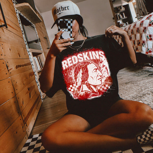 Red Sk** Grudge | Digital Design | PNG | Original Designer | Retro | Shirt Design | Trend | Vintage Chalk Distressed | School Mascot