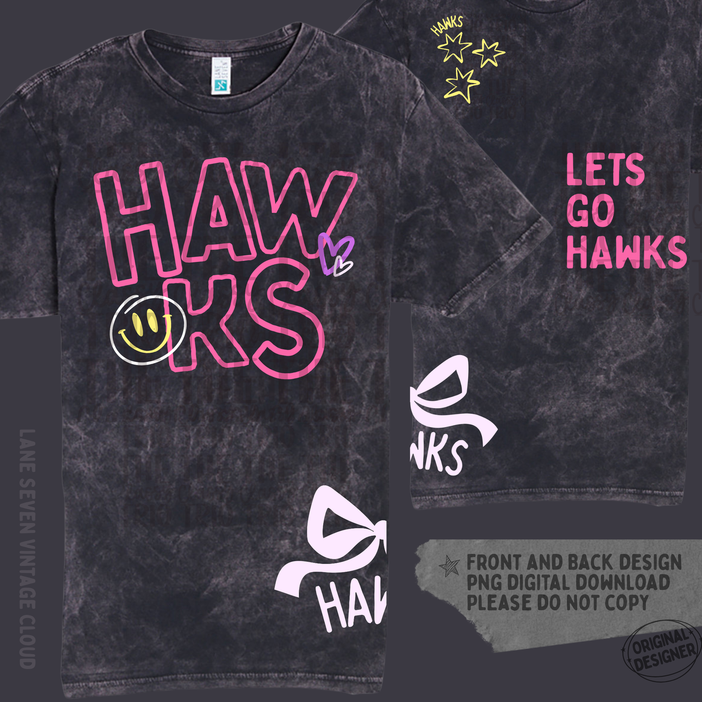 Hawks Doodle | Digital Design | PNG | Sublimation | Shirt Design | Trending | Original Designer