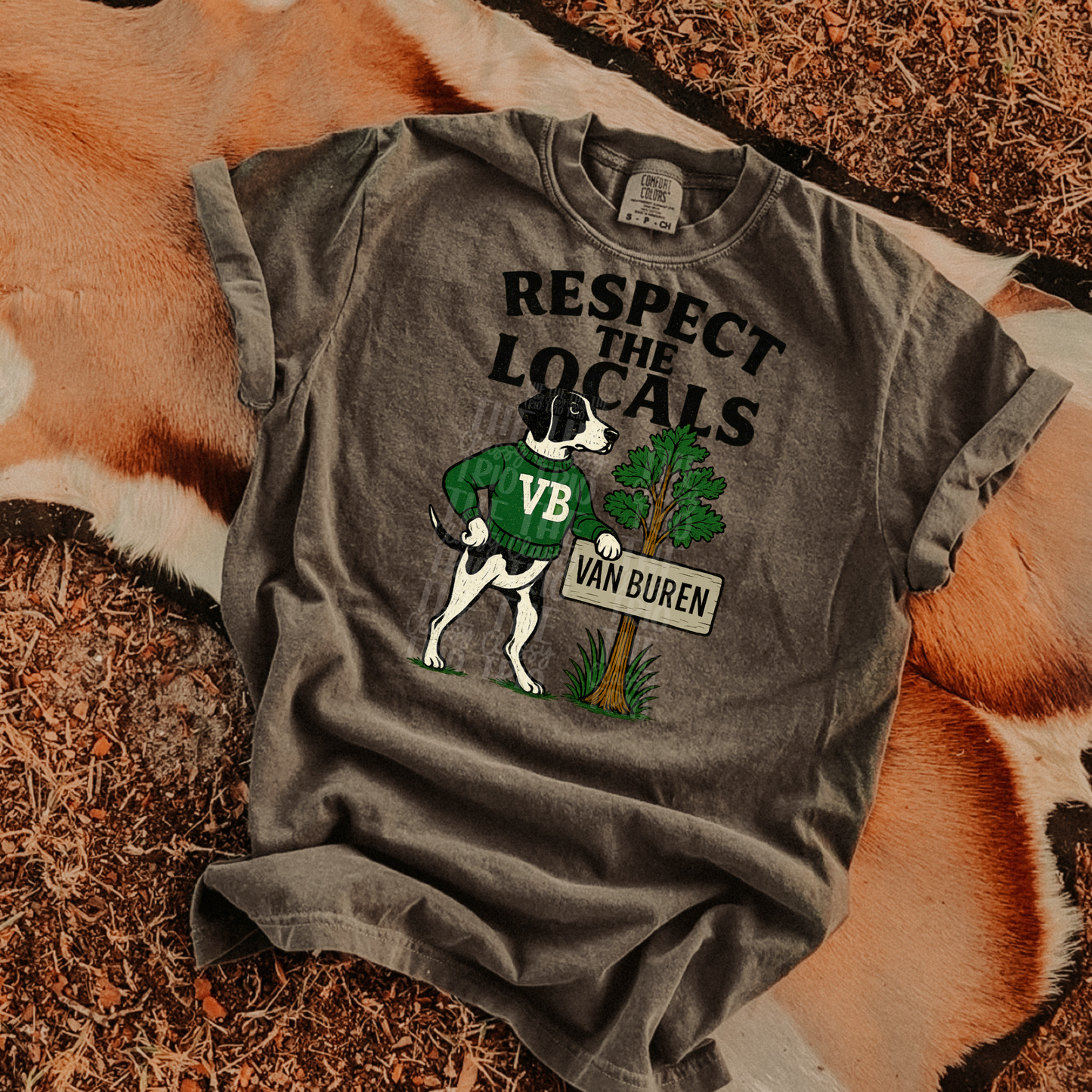 Respect the Locals | Digital Design | PNG | Sublimation | Van Buren | Retro | Shirt Design | Trend | Vintage Chalk Distressed