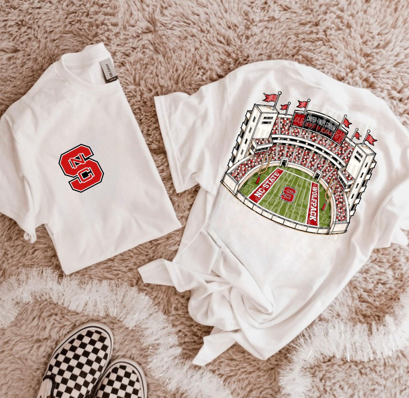 Red & Black Football Stadium PNG | Gameday Clipart | North Carolina Sports Stadium Illustration | Digital Download | Shirt Design PNG | Boutique Graphic