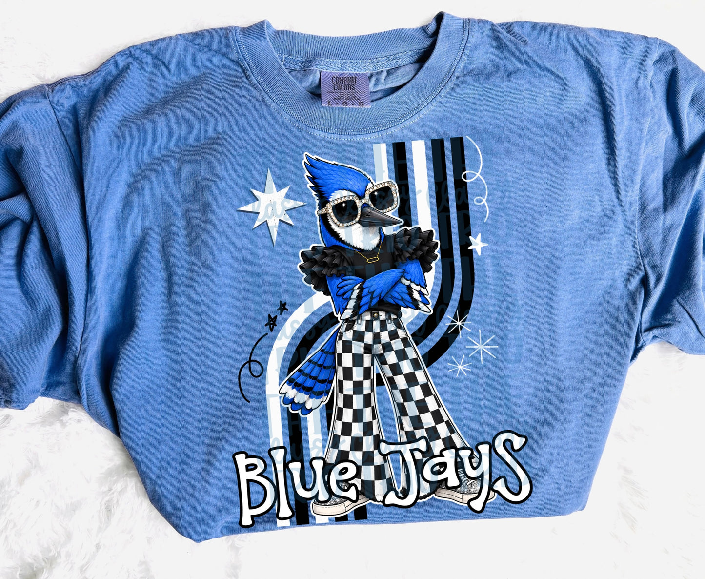 Blue Jays Retro Mascot PNG | Trendy Design School Shirt, Teacher, School Spirit Digital