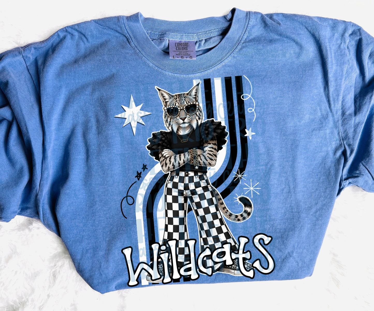 Wildcats Retro Mascot PNG | Trendy Design School Shirt, Teacher, School Spirit Digital