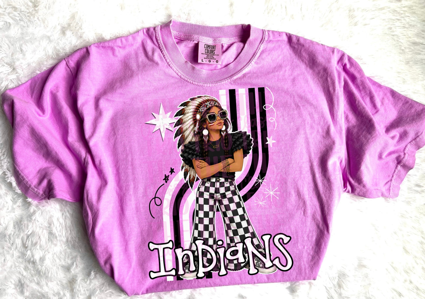 Indians Retro Mascot PNG | Trendy Design School Shirt, Teacher, School Spirit Digital