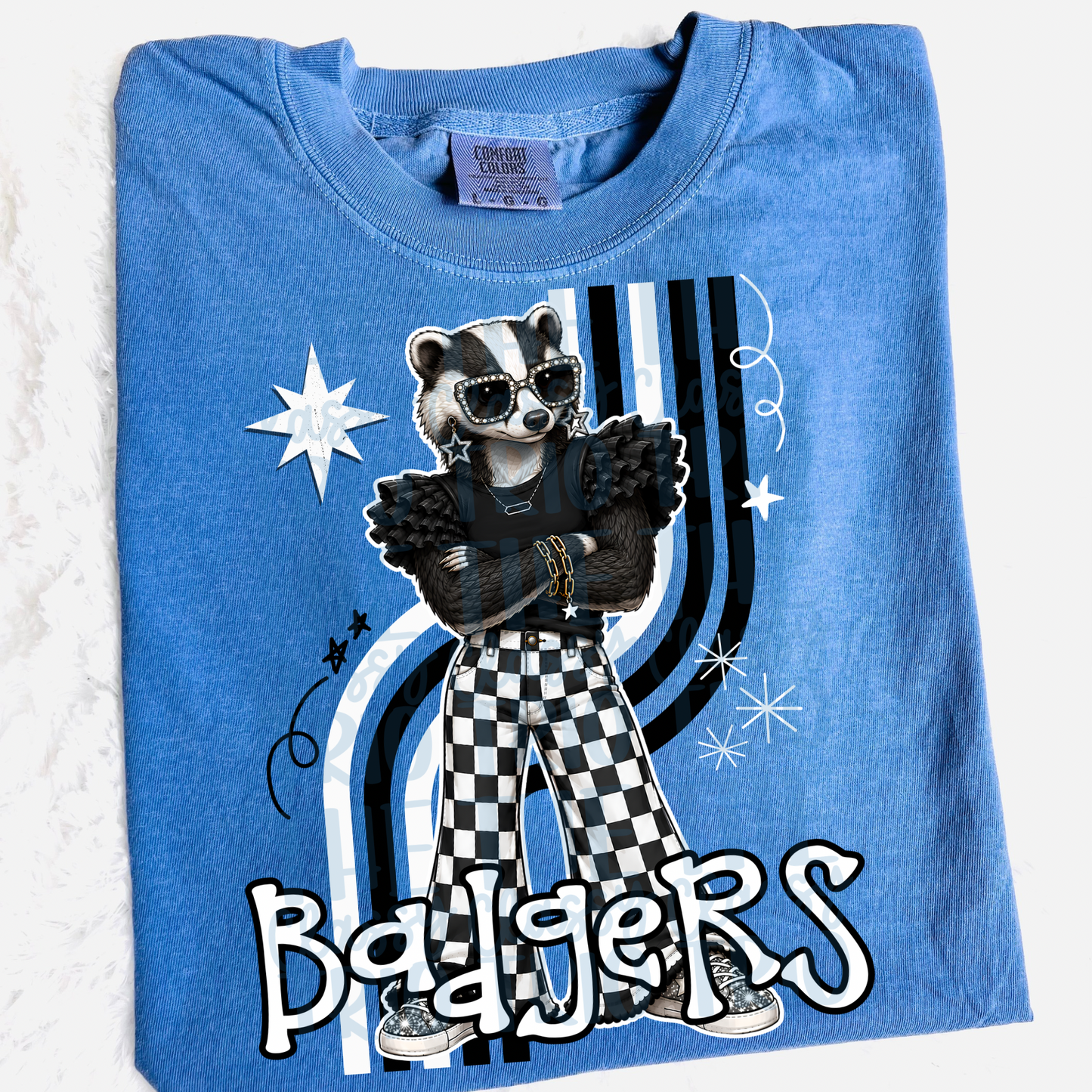 Badgers Retro Mascot PNG | Trendy Design School Shirt, Teacher, School Spirit Digital