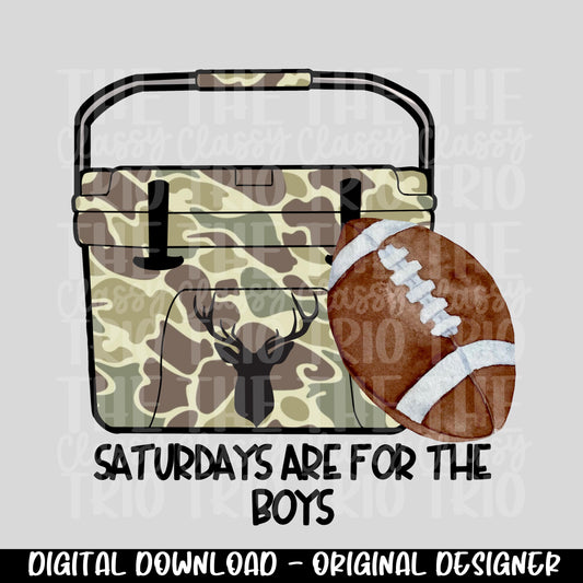 Old School Camo | Saturdays are For the Boys | Football | Buck Hunting | Digital Design | PNG | Popular Trending Spirit Mascot | Shirt