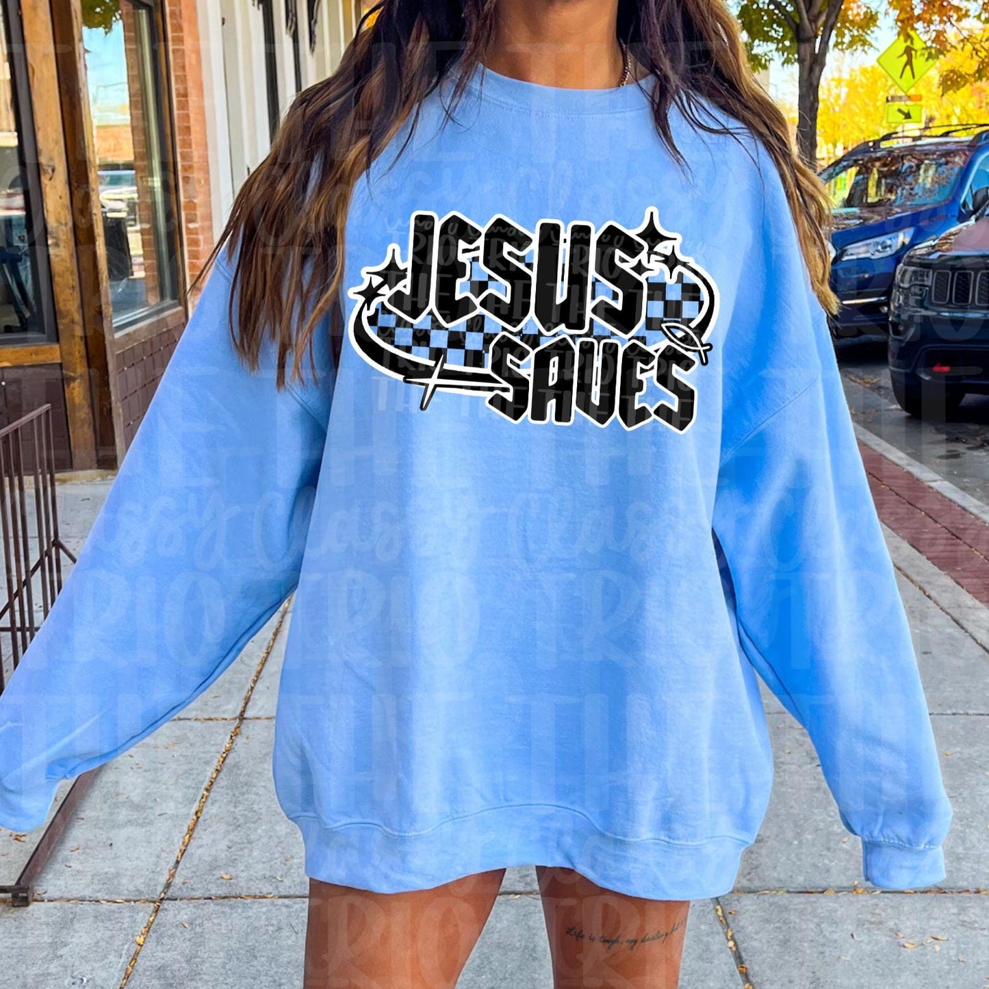 Jesus Saves | Faith Religious | Digital Design | PNG | Preppy | Christian | Y2K | Sublimation | T-Shirt Design | Trending Shirt