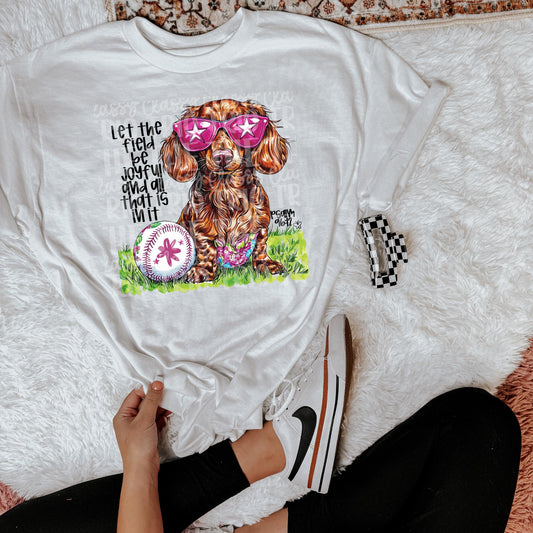 Preppy Baseball Dog Dachshund | PNG | Digital Design | Floral | Bible Verse | Sublimation | Shirt Design | Sports in Spring