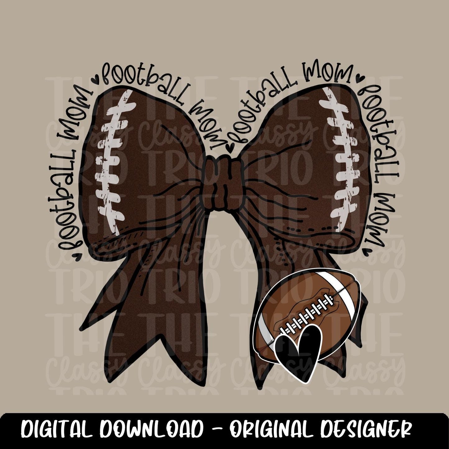 Football Mom | Digital Design | PNG | Sublimation | Coquette | Bow| Shirt Design | Trending | Mom of Football Player Sport