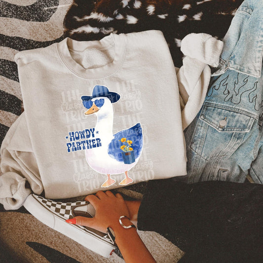 Silly Goose Western Howdy | Digital Design | PNG | Sublimation | Western Design | Preppy | Funny Shirt Design | Jean Pocket Flowers