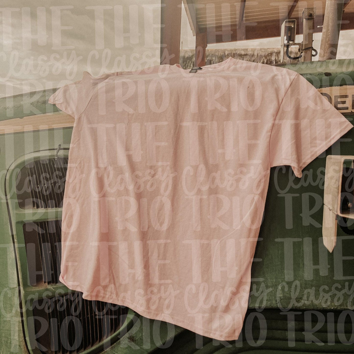 Gildan Western Outdoors Country Mock-ups Shirts | Flat Lay | Tractor | Dryblend 50/50 | T-Shirt Mock Up