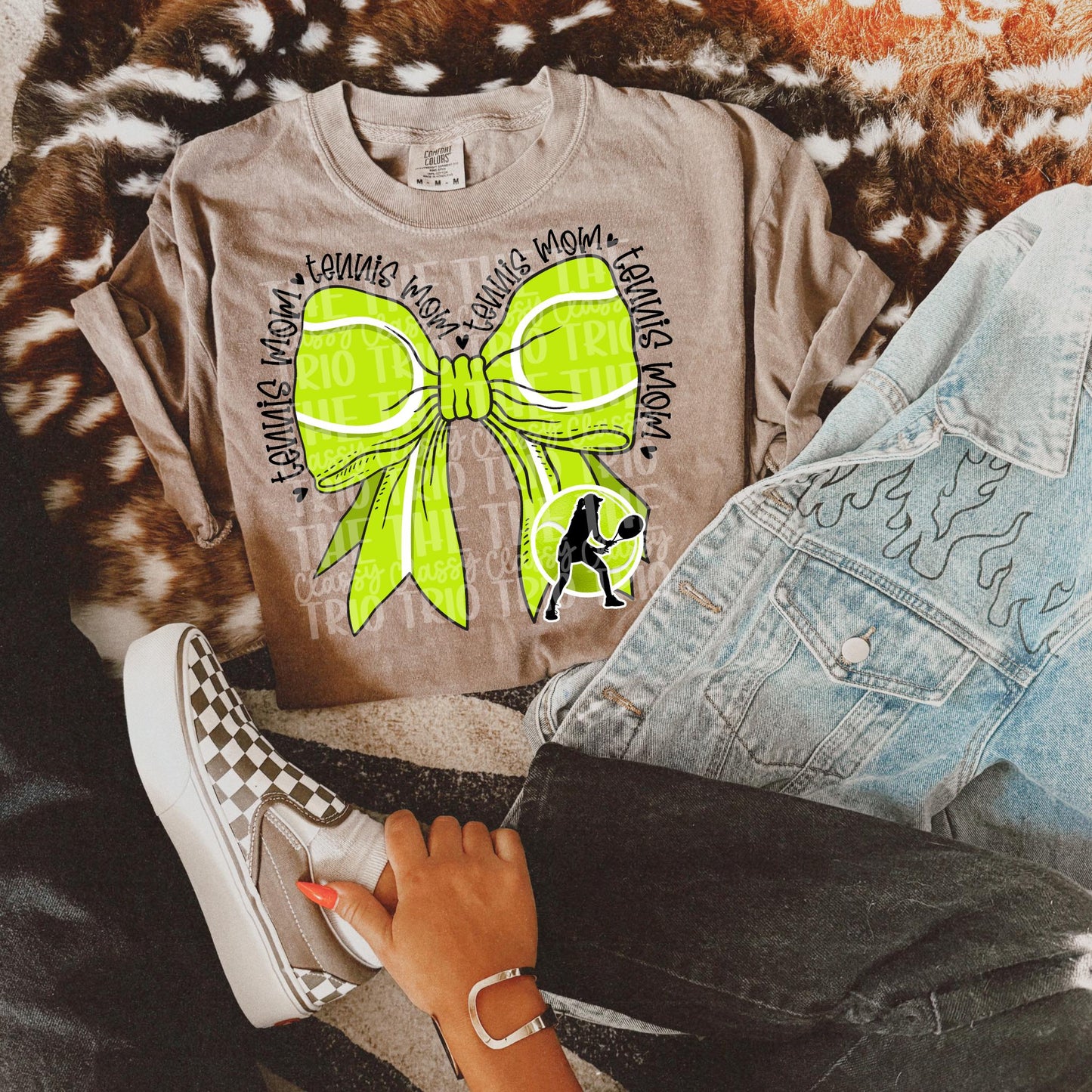 Tennis Sport Mom | Digital Design | PNG | Sublimation | Coquette | Bow | Shirt Design | Trending | Mom