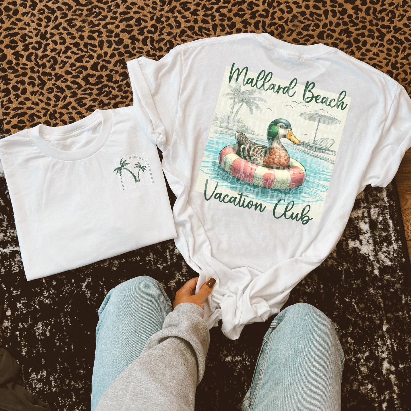 Mallard Beach Vacation Club | Digital Design | PNG | Sublimation | Mallard Duck Pool | Vintage | Kid Adult Shirt Design | Original Creator