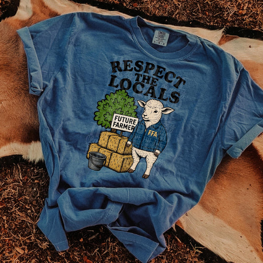 Agriculture Respect the Locals FFA | Digital Design | PNG | Sublimation| Trending | Shirt Design | Original Design | Lamb | Farming | Farmer