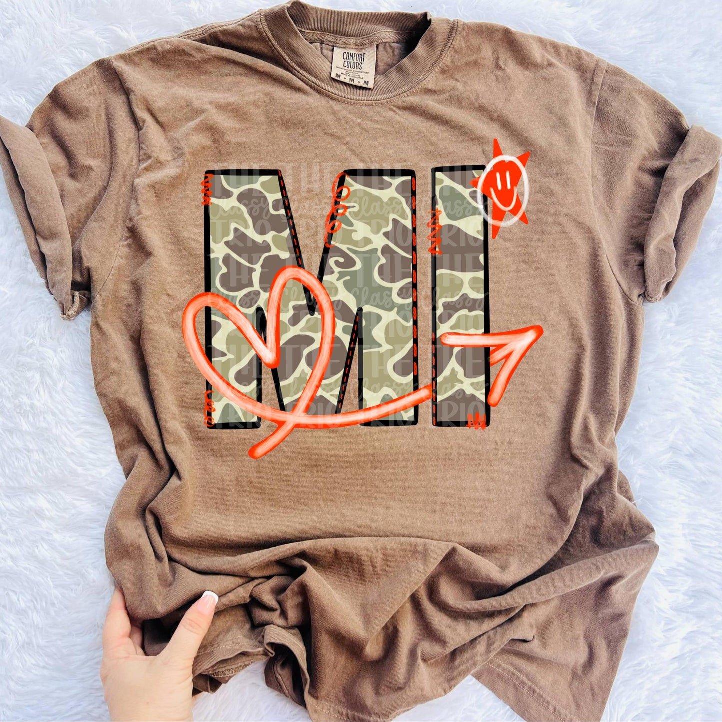 Old Camo State Doodle MI | Digital Design | PNG | Sublimation | Camouflage | Shirt Design | Camo State | Original Designer