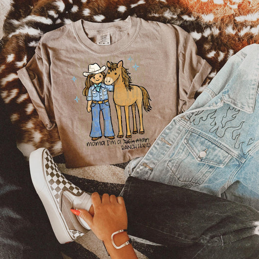 Ranch Hand Preppy Horse Doodle | Digital Design | PNG Retro Western | Country Trend Shirt