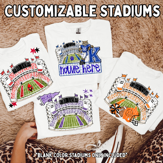Customizable Blank Football Stadium Bundle PNG | Gameday Clipart | Sports Stadium Illustration | Digital Download | Shirt Design PNG | Boutique Graphic