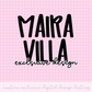 Exclusive Design PNG Design Maira