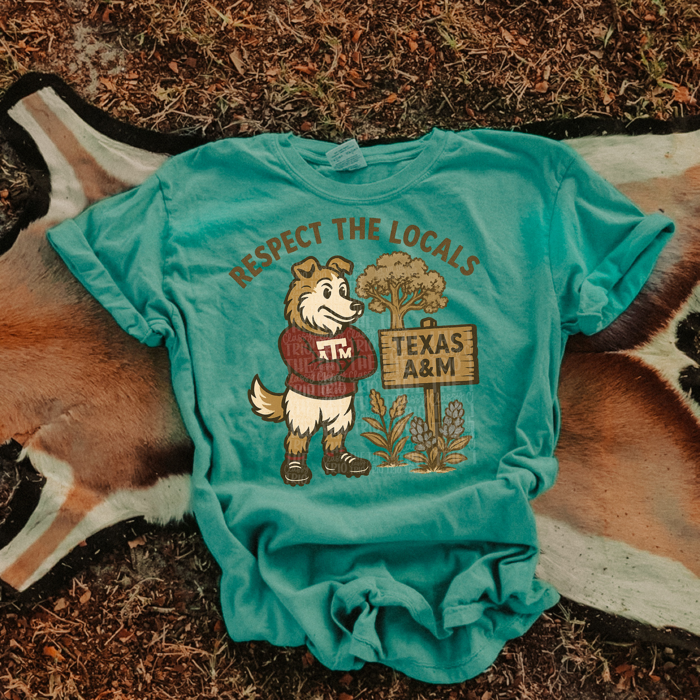 Respect the Locals | Digital Design | PNG | Sublimation | Texas | Retro | Shirt Design | Trend | Vintage Chalk Distressed