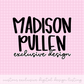 Exclusive Cheer Design PNG Design Madison P