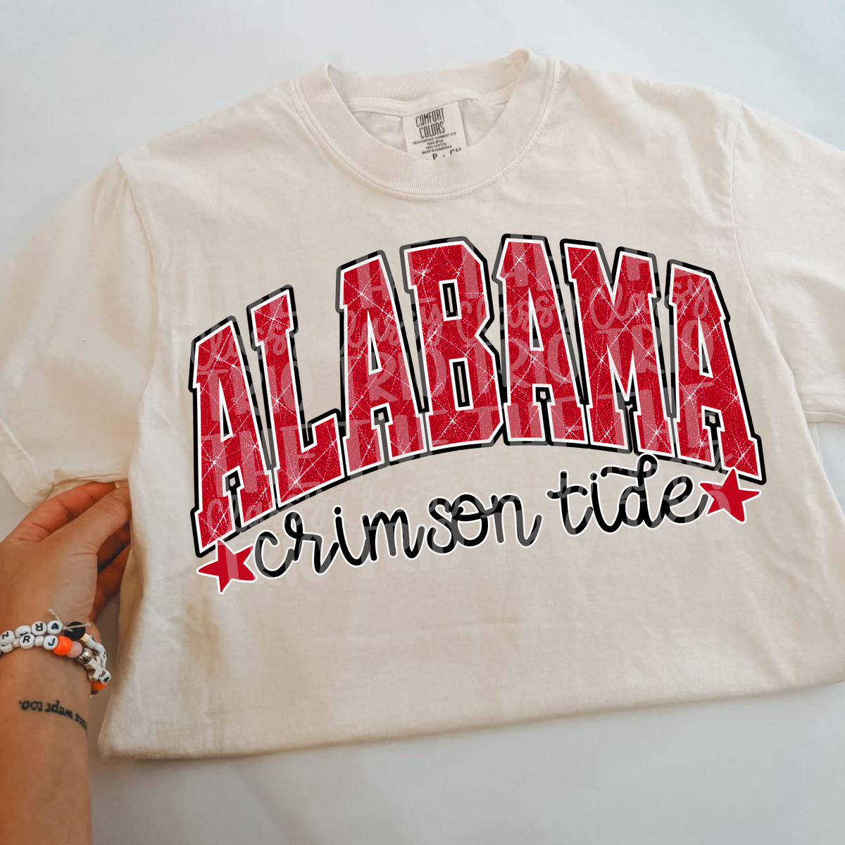 Alabama Distress Varsity Look, School Spirit Wear, PNG Digital Design,, Football (Digital Only)