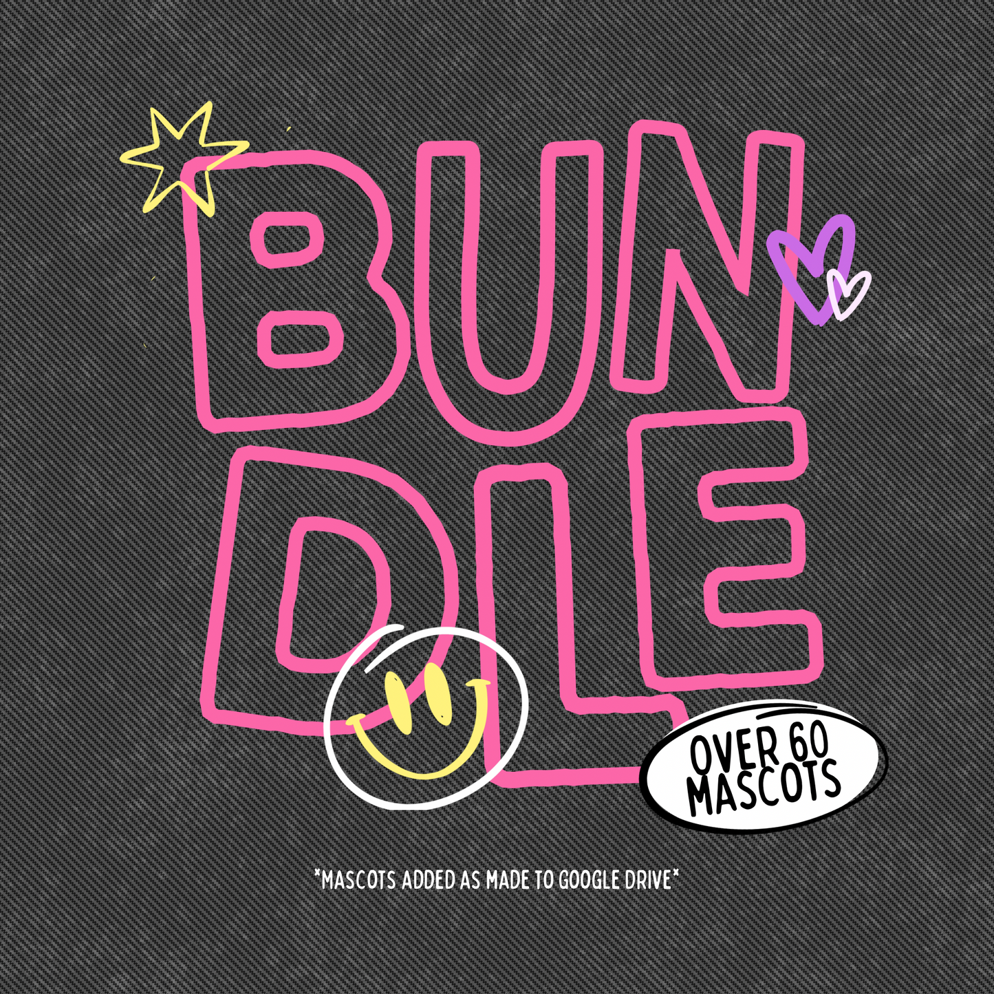 Mascot Doodle Y2K PNG Bundle | Original Designer (Digital Download)