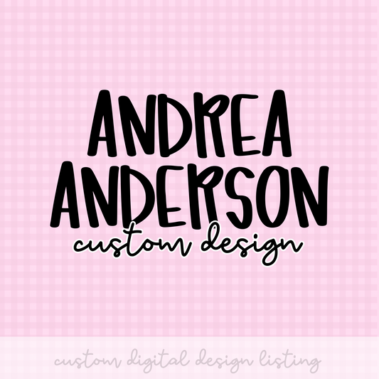 Custom Design PNG Design Andrea