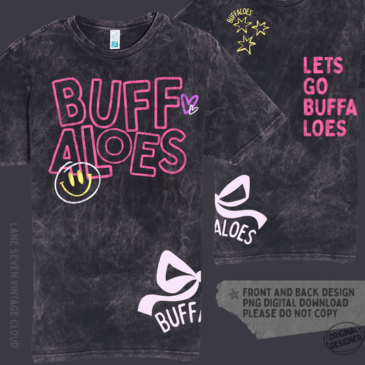 Buffaloes Doodle | Digital Design | PNG | Sublimation | Shirt Design | Trending | Original Designer