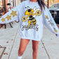 Jackets Yellow Black White Cheer Mascot PNG | Team Spirit Sublimation Design, Cheerleading, School Spirit Wear (Digital File)