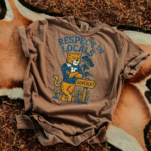 Respect the Locals | Digital Design | PNG | Sublimation | Kentucky | Retro | Shirt Design | Trend | Vintage Chalk Distressed