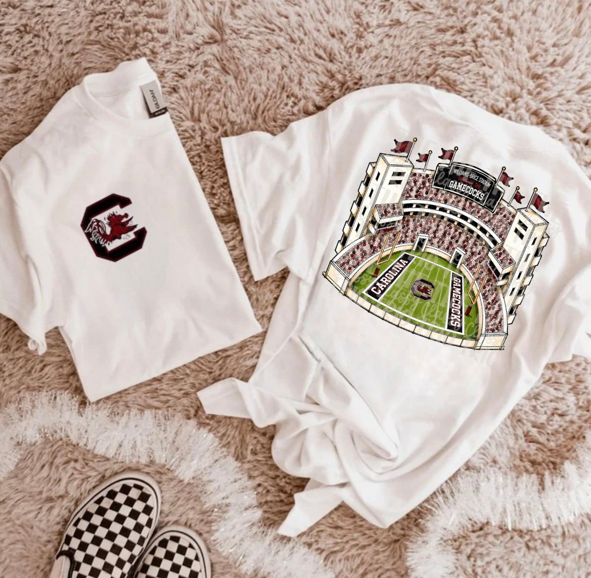 Garnet & Black Football Stadium PNG | Gameday Clipart | Sports Stadium Illustration | Digital Download | Shirt Design PNG | Boutique Graphic