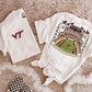Maroon & Orange Football Stadium PNG | Gameday Clipart | Sports Stadium Illustration | Digital Download | Shirt Design PNG | Boutique Graphic
