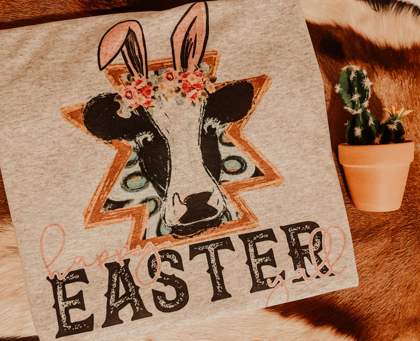 Happy Easter Y’all - Cow