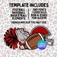 Campus Chaos Canva Template + Bundle | Editable Team Shirt Design | Custom Sports Mascot Template | Sublimation & DTF Design