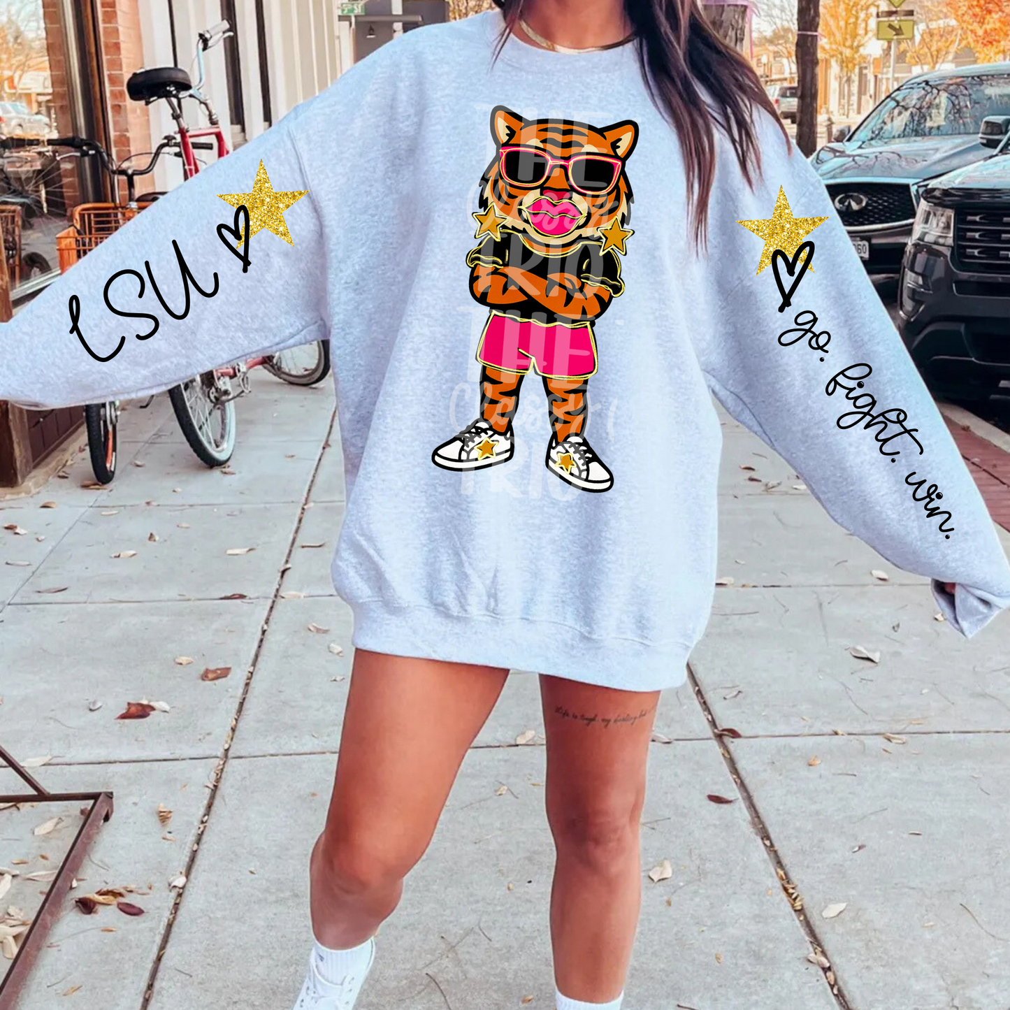 L State Glitz Glam | Team Drawing Digital Design | PNG | Sublimation | Preppy Mascot Design | Kid Adult Shirt Design | Original Creator