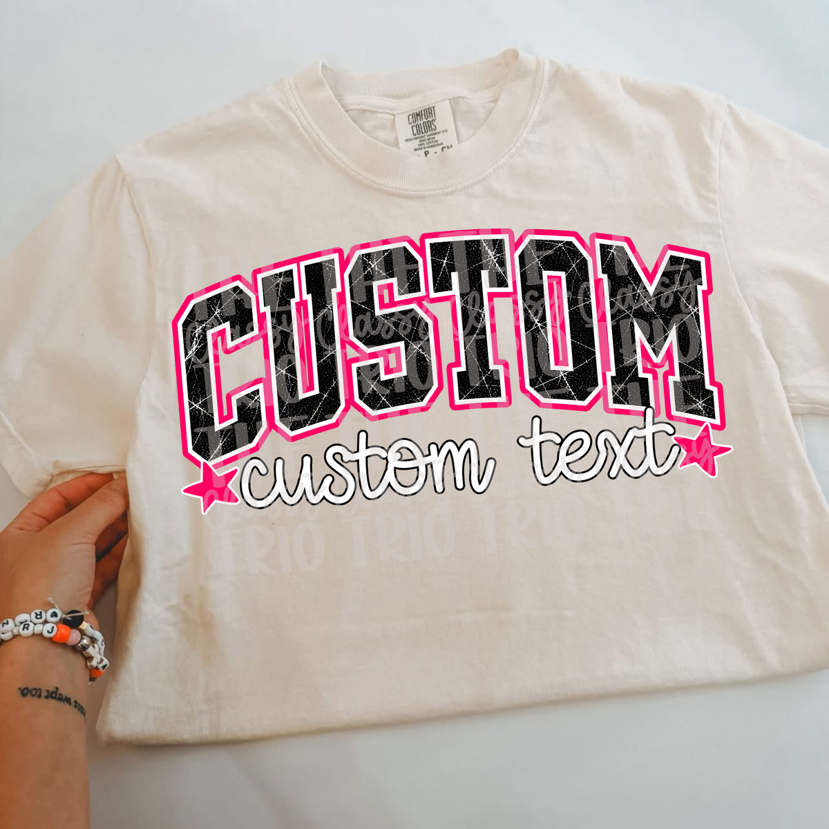 Custom Distressed Look Text Design PNG Digital Download Only