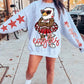 Eagles Mascot PNG | Team Spirit Sublimation Design, Red Cheerleading, School Spirit Wear (Digital File)