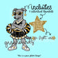 Greyhounds Mascot PNG | Team Spirit Sublimation DTF Design, Black Gold Cheerleading, School Spirit Wear Trending (Digital File)