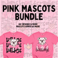 Pink Mascot Bundle PNG | Preppy Design School Shirt PNG | Teacher | School Spirit Digital | Trendy