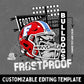 Football Lights Mascot Canva Template | Editable Team Shirt Design | Custom Sports Mascot Template | Sublimation & DTF Design