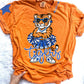 Tigers Mascot PNG | Team Spirit Sublimation DTF Design, Blue White Cheerleading, School Spirit Wear Trending (Digital File)