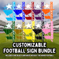 Customizable Football Sign Bundle PNG | Gameday Clipart | Sports Stadium Illustration | Digital Download | Shirt Design PNG | Boutique Graphic