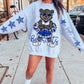 Cheer Mascots Bundle Spirit Wear PNG, Trendy Sleeve Shirt Designs, Faux Glitter, (Digital Design)