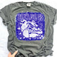 Blue Bulldogs Grudge | Digital Design | PNG | Original Designer Retro Shirt Design Trend | Vintage Chalk Distressed | School Mascot